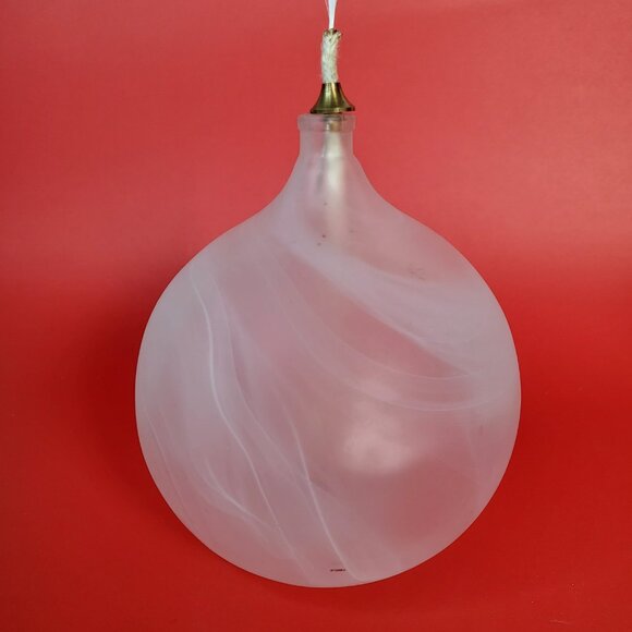 Oil Lamp Vintage Alabaster oil lamp Made in Turkey - Picture 3 of 9